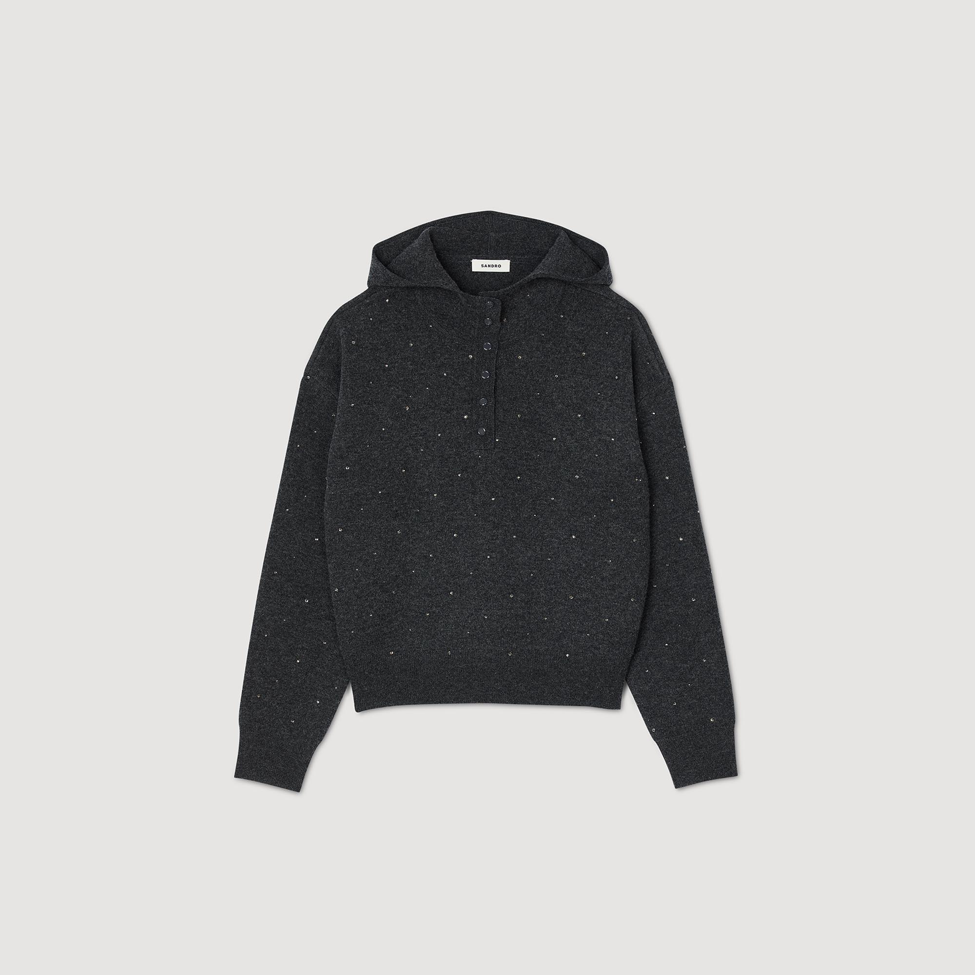 [専用出品]SINTAROS Rhinestone Hooded Jumper - Sweaters & Cardigans - Sandro