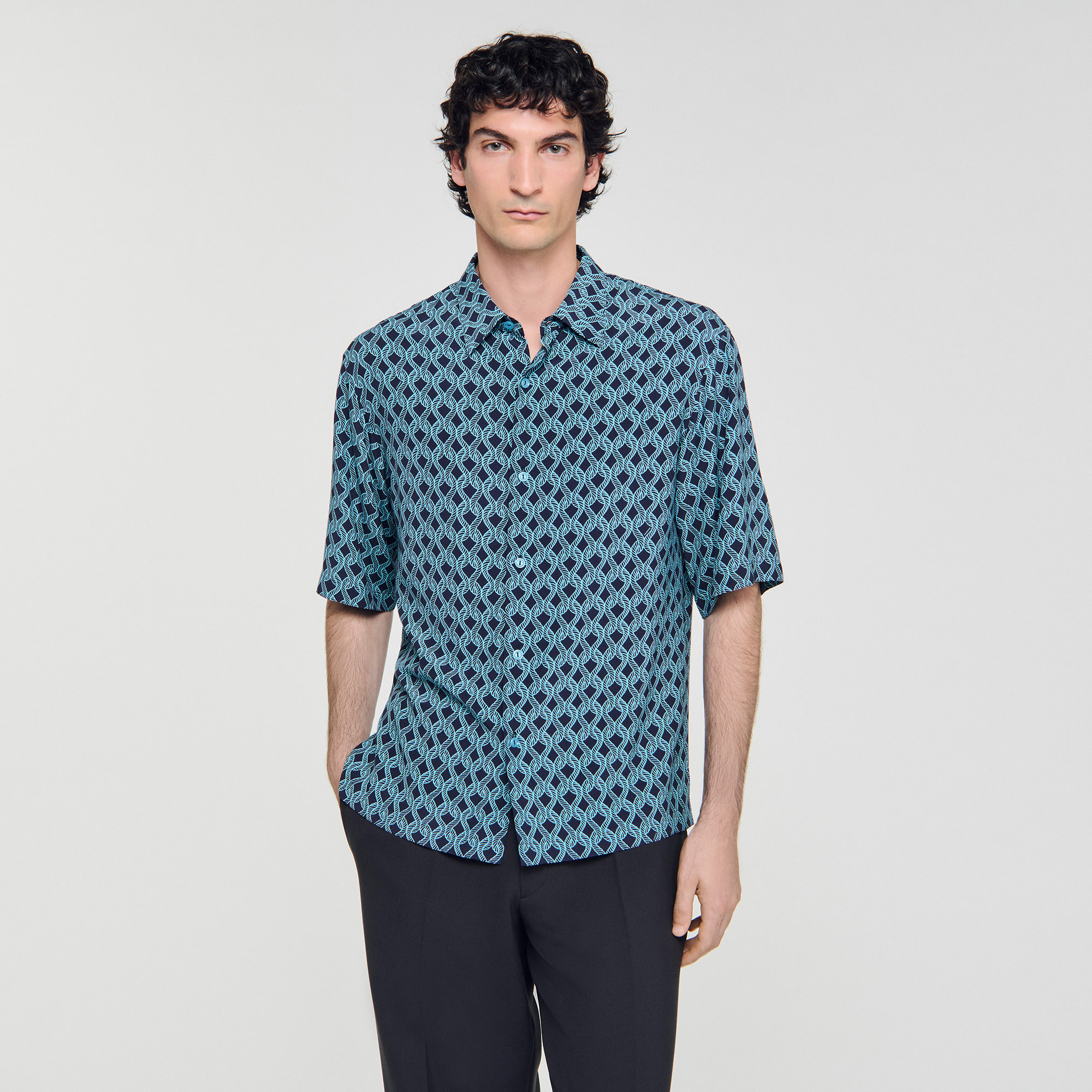 美品】sandro PARIS サンドロ セットアップスーツ 44・36 美品