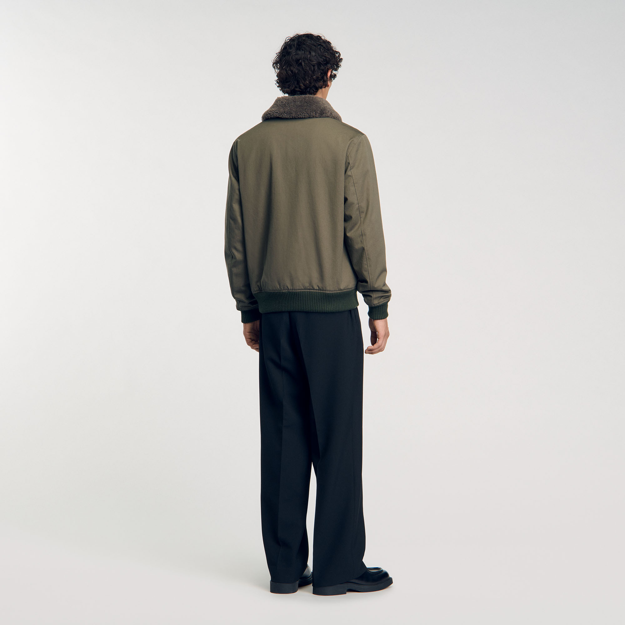 ジャケット・アウター soyy. FRENCH MARINE COAT Blue wool cropped jacket with Prince of Wales check | Marni