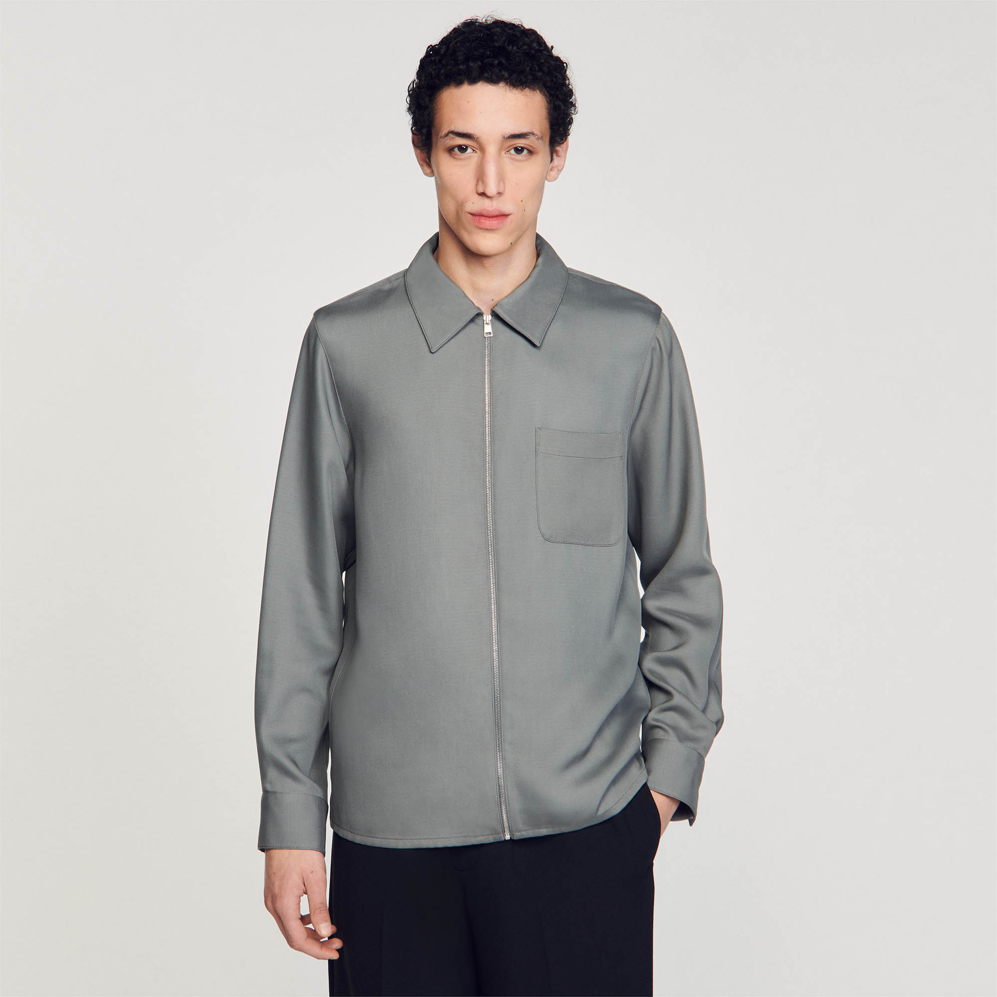 Zip-Up Shirt - Glam it Up - Sandro-paris.com