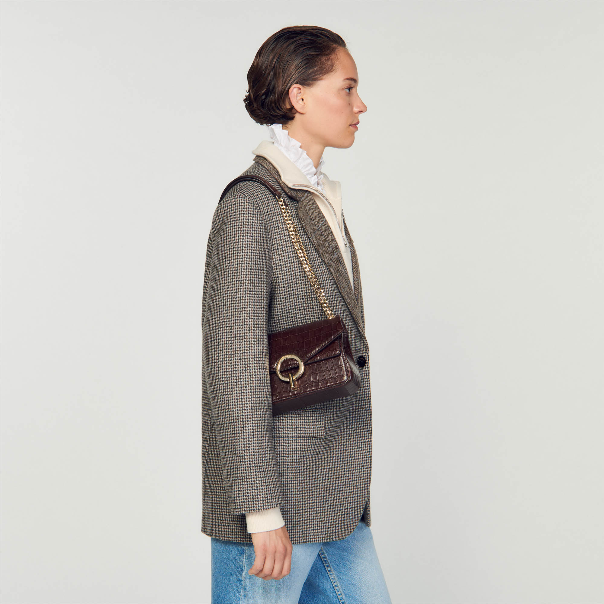 Sac pepita sandro deals