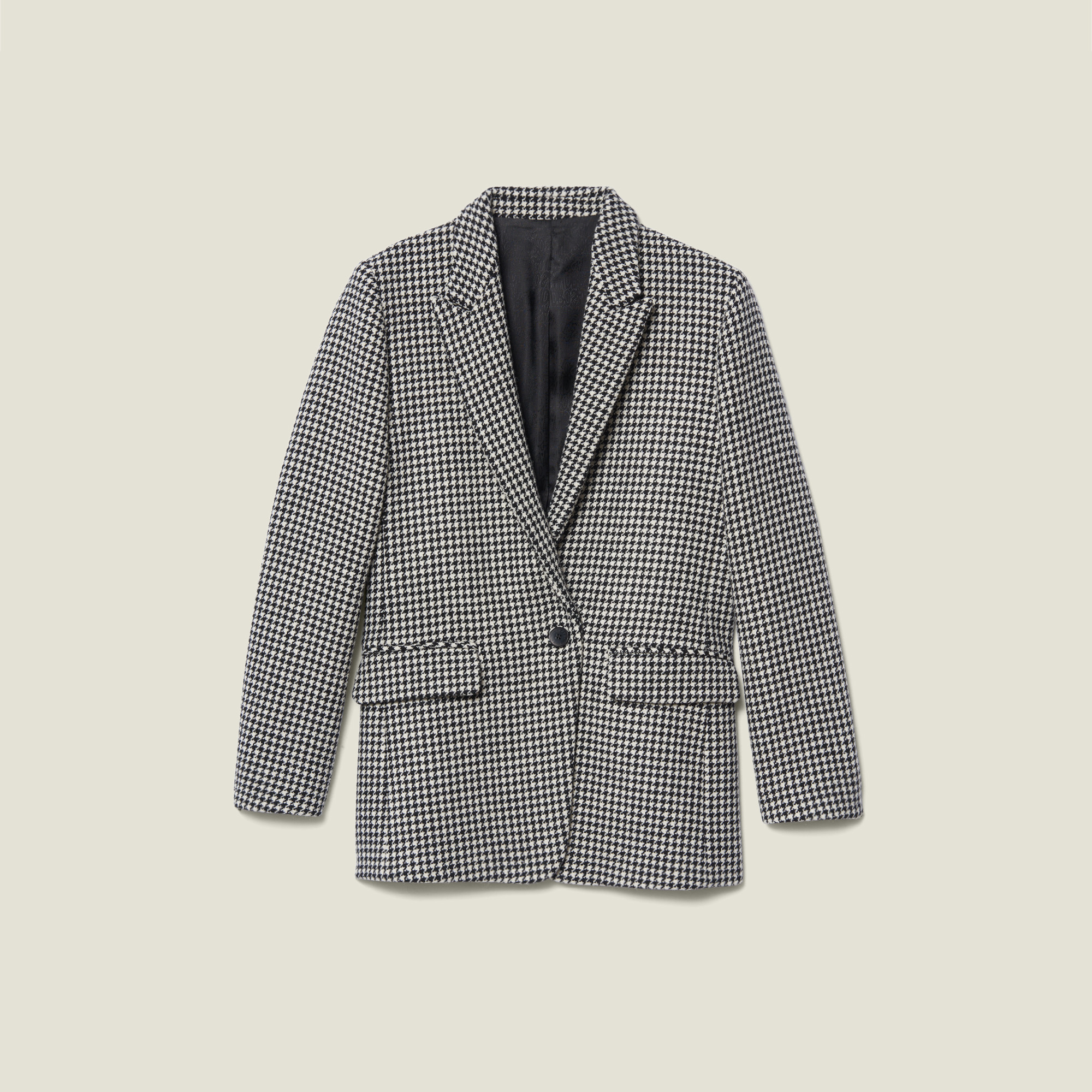 houndstooth check jacket