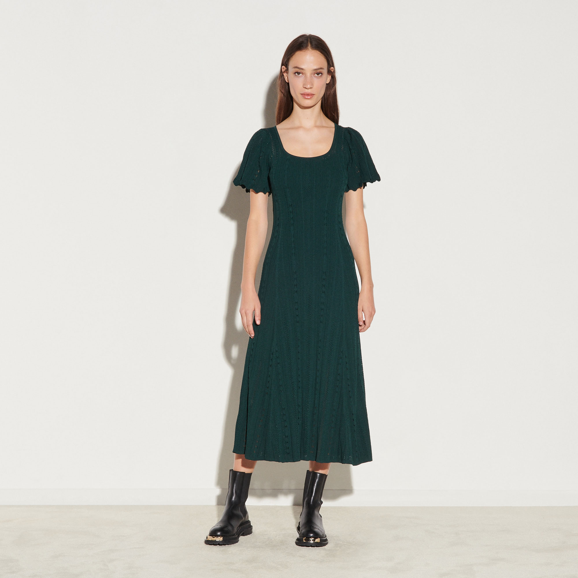 Long Knit Dress Dresses