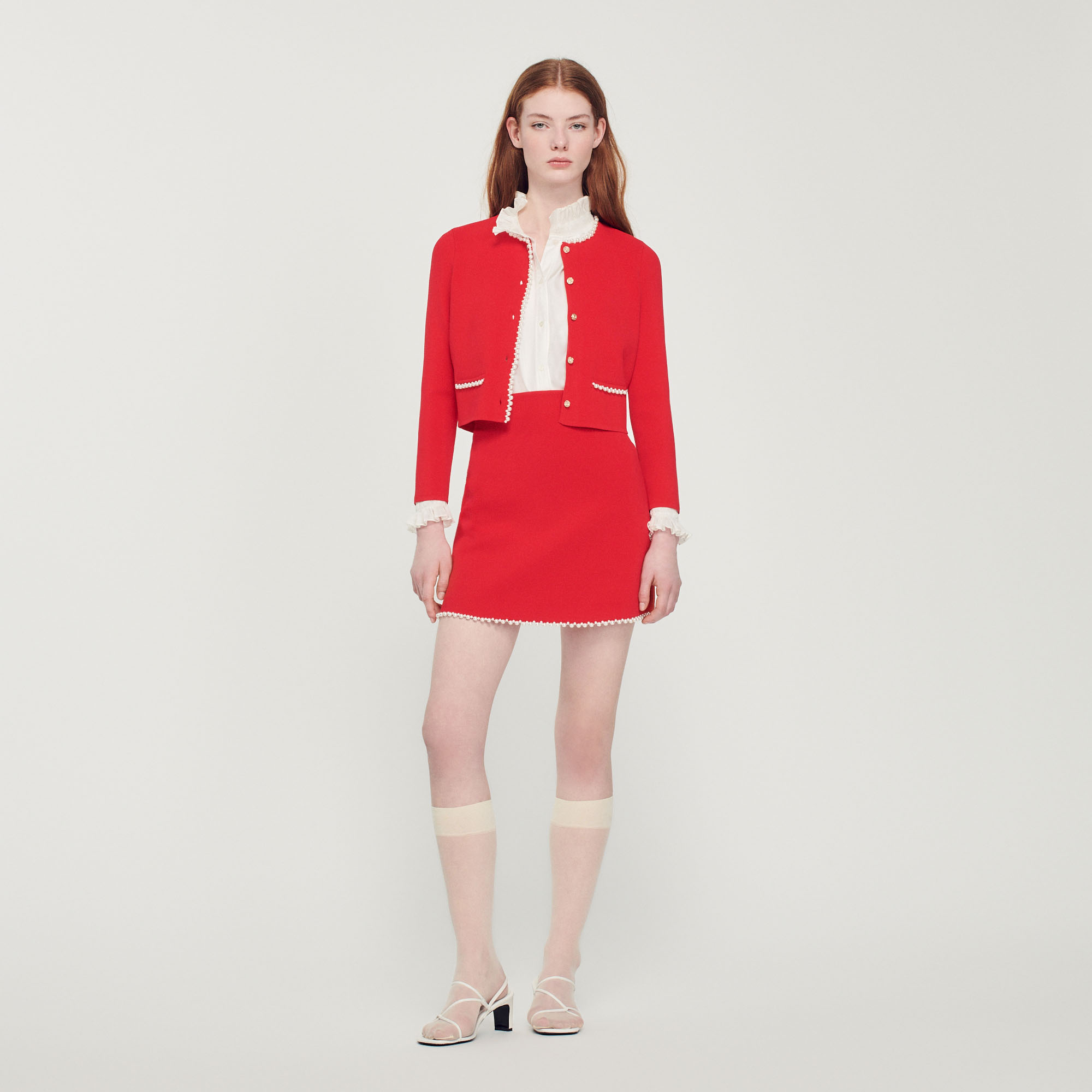 Beaded Jacket Sweaters Cardigans Sandro paris