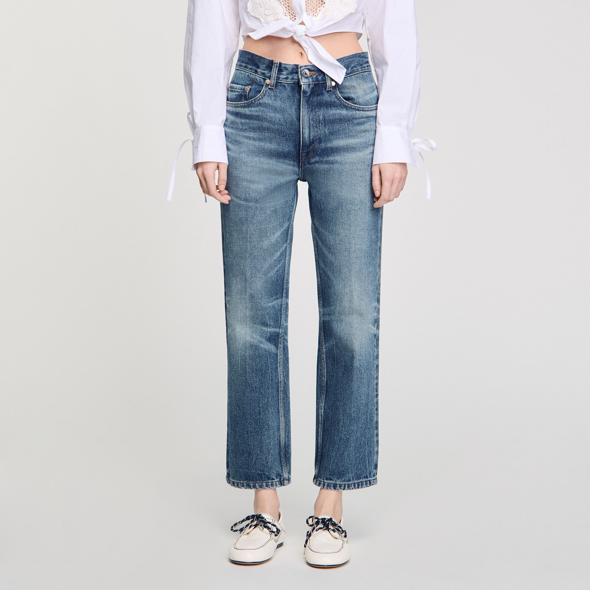 Faded Jeans - Jeans - Sandro-paris.com