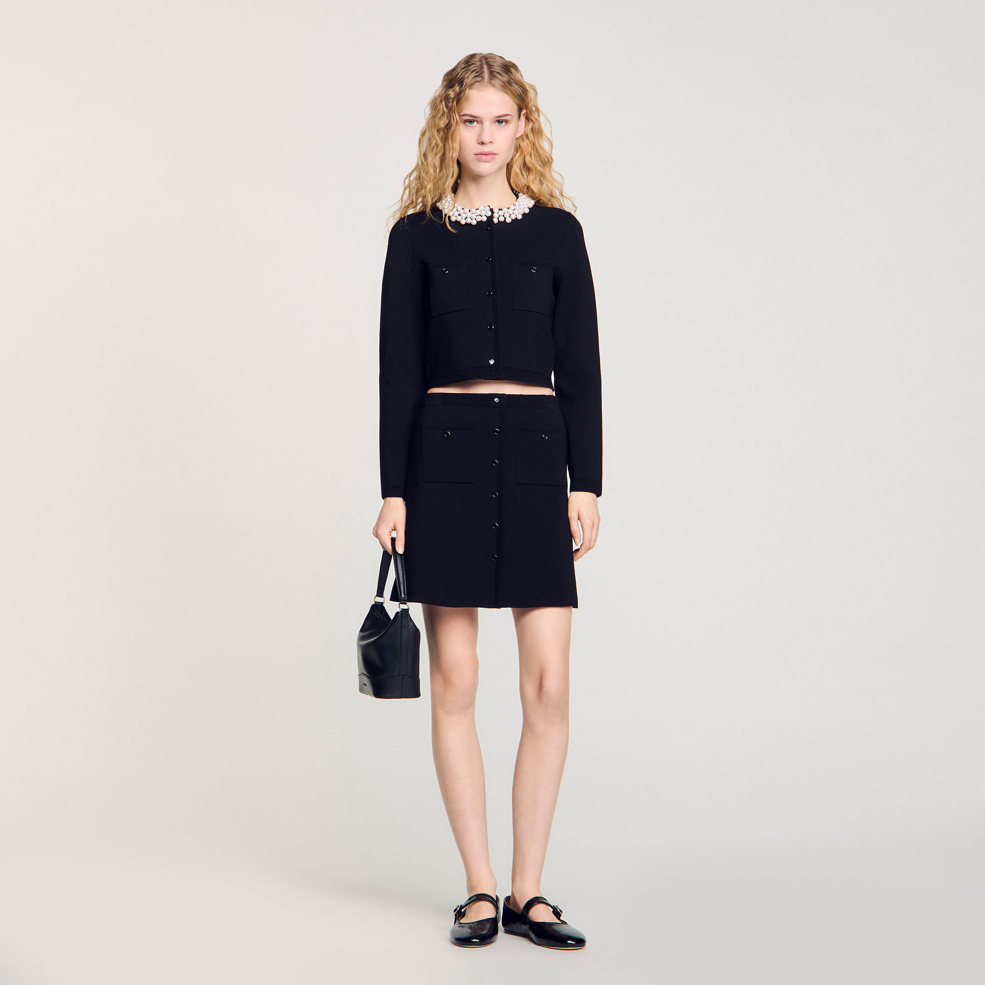 Short Knit Skirt - Skirts & Shorts - Sandro-paris.com