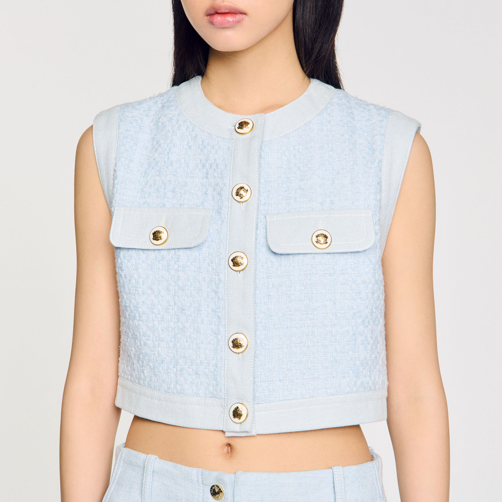 Decorative Tweed Jacket - Blazers & Jackets - Sandro-paris.com