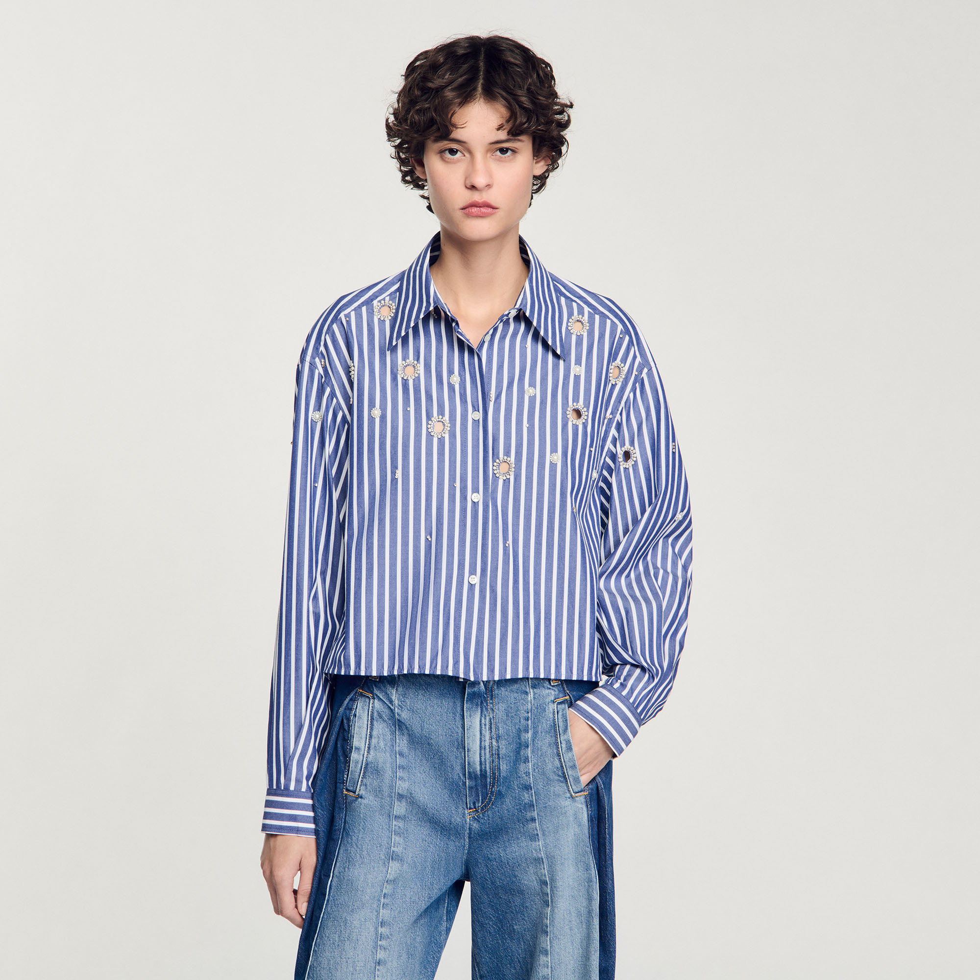 トップス PABLO VINCI Ombre striped shirt hqdefault.jpg