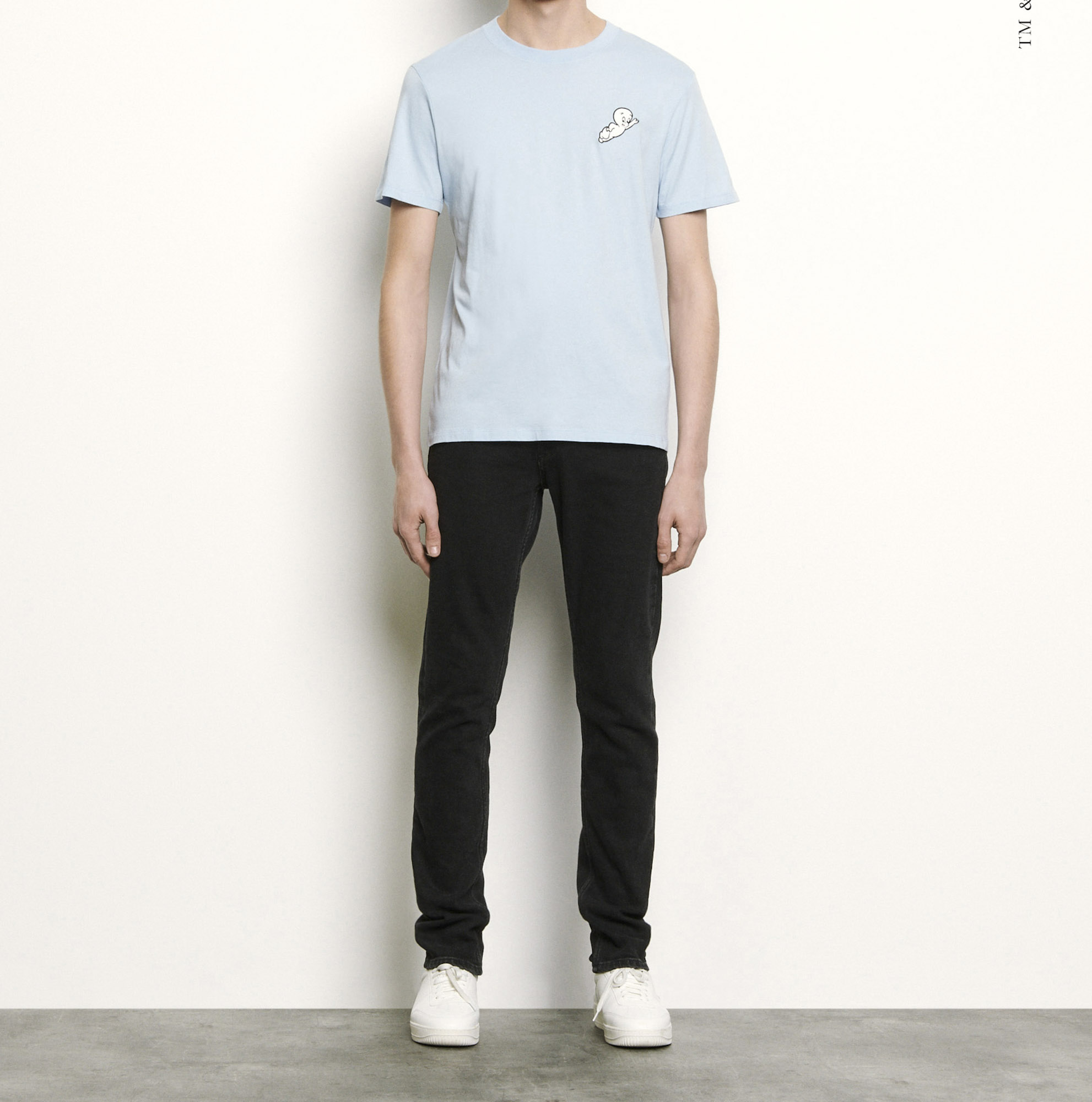 sky blue t shirt
