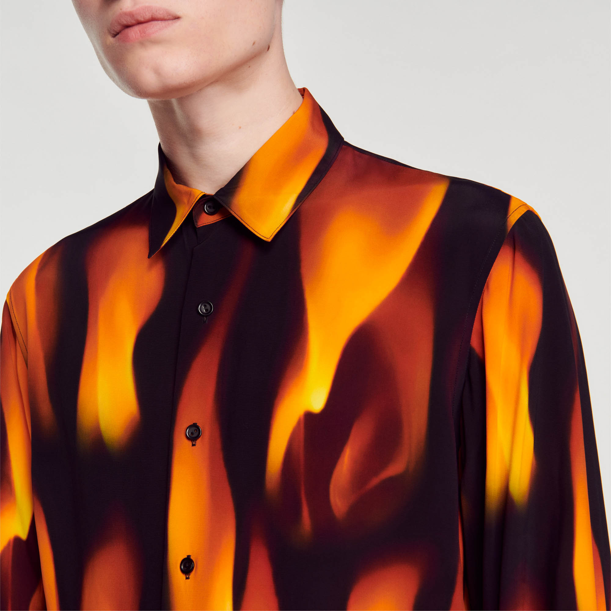 Mens shop flame shirt