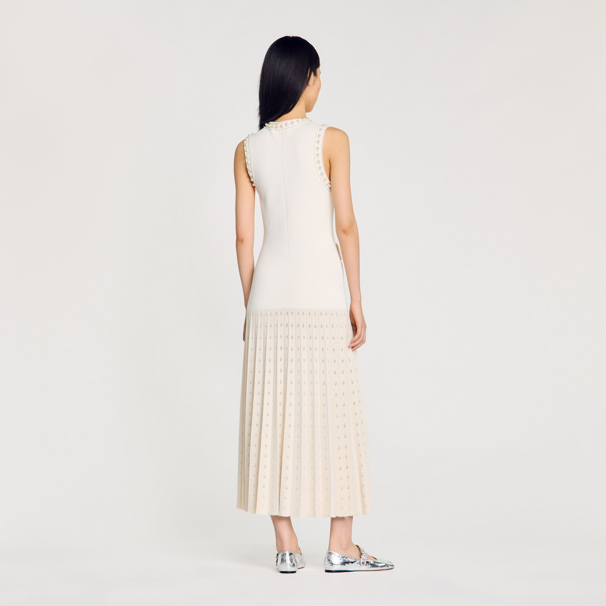 Pearl Bead Knit Maxi Dress - Dresses - Sandro-paris.com Pearl Bead Knit Maxi Dress - Dresses - Sandro-paris.com