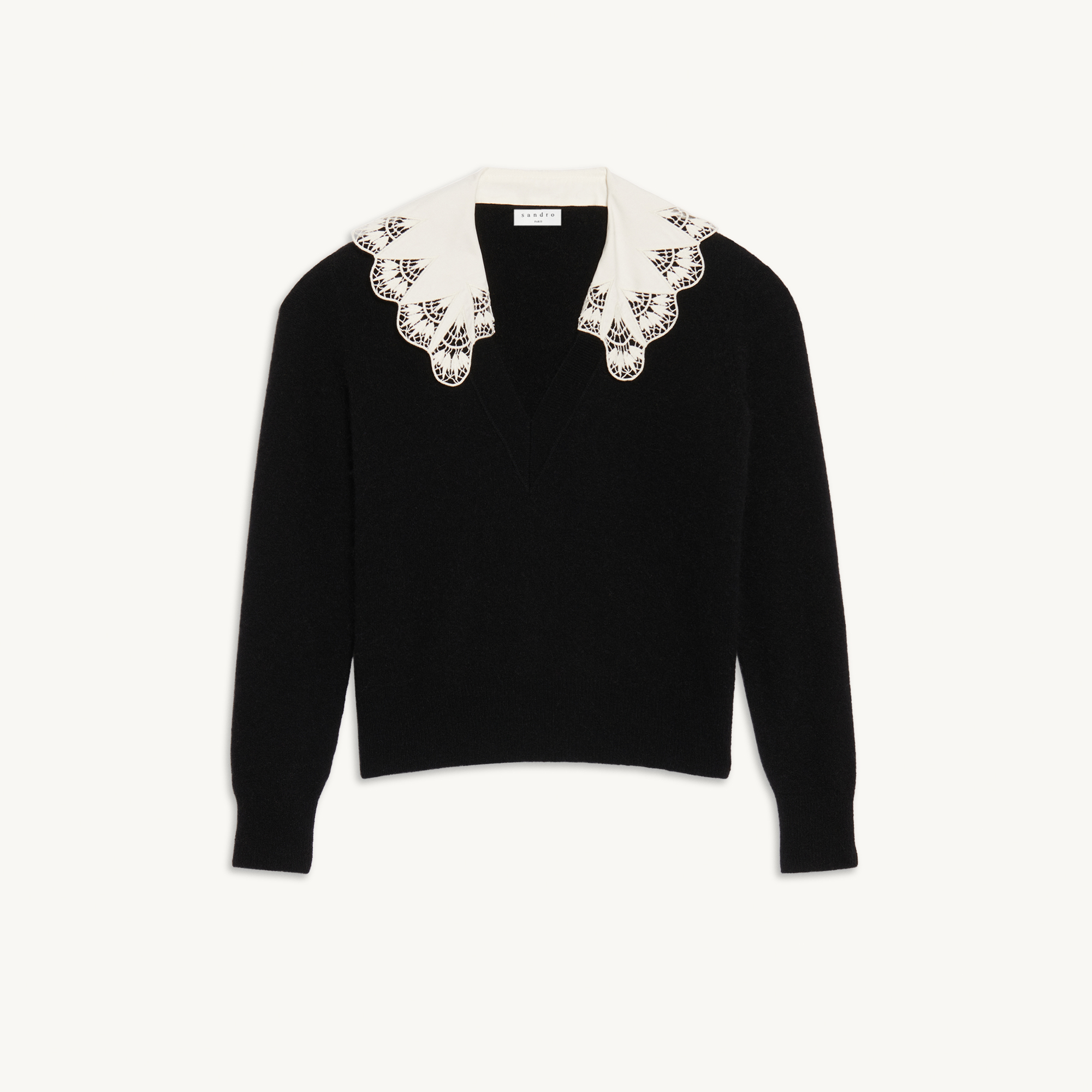 collar with sweater