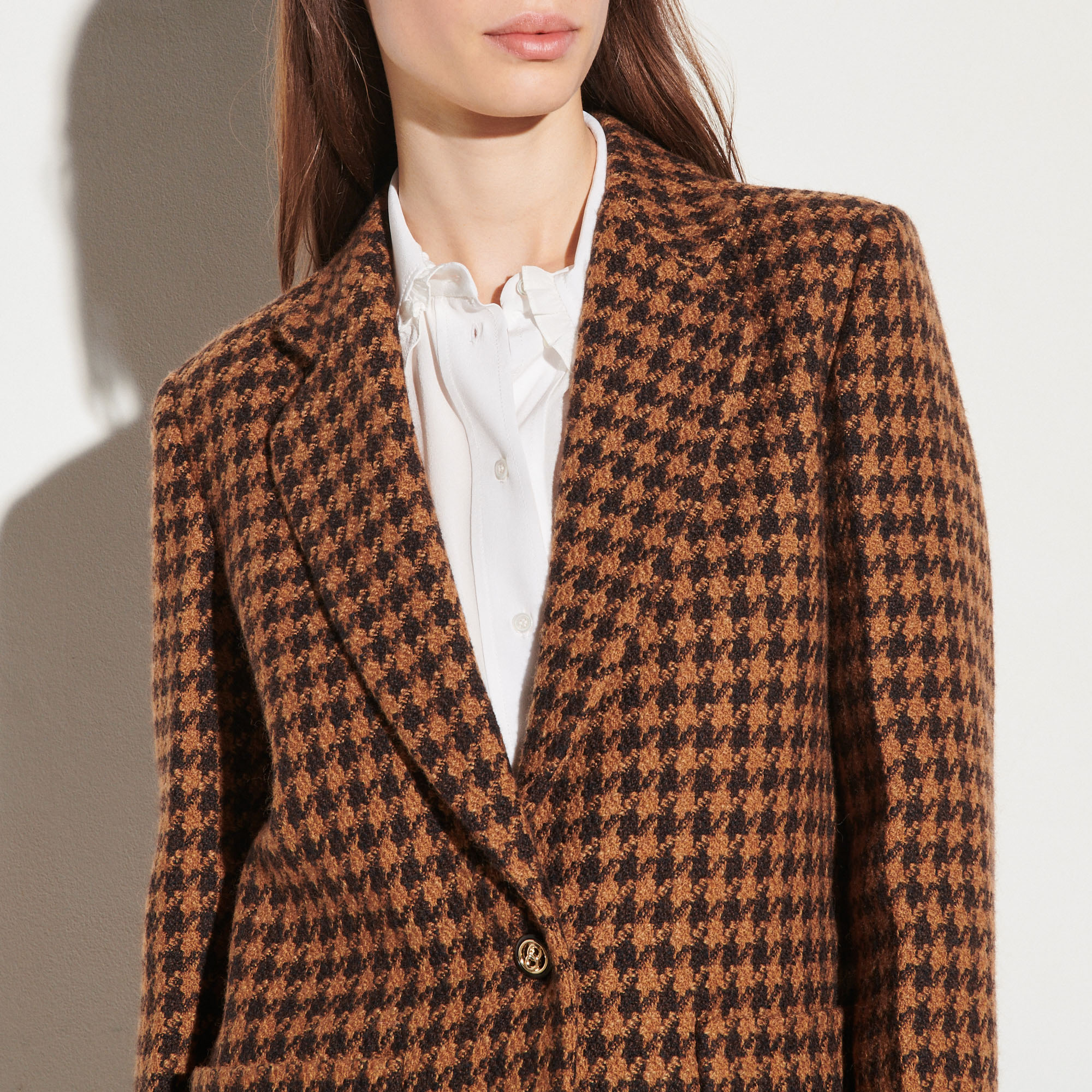 houndstooth check jacket