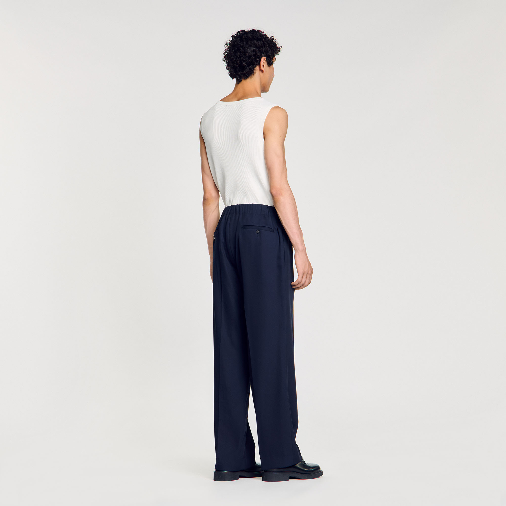 関税・送料込み!【国内発送】SANDRO Wide Leg パンツ SANDRO Wide-Leg Trousers | endource
