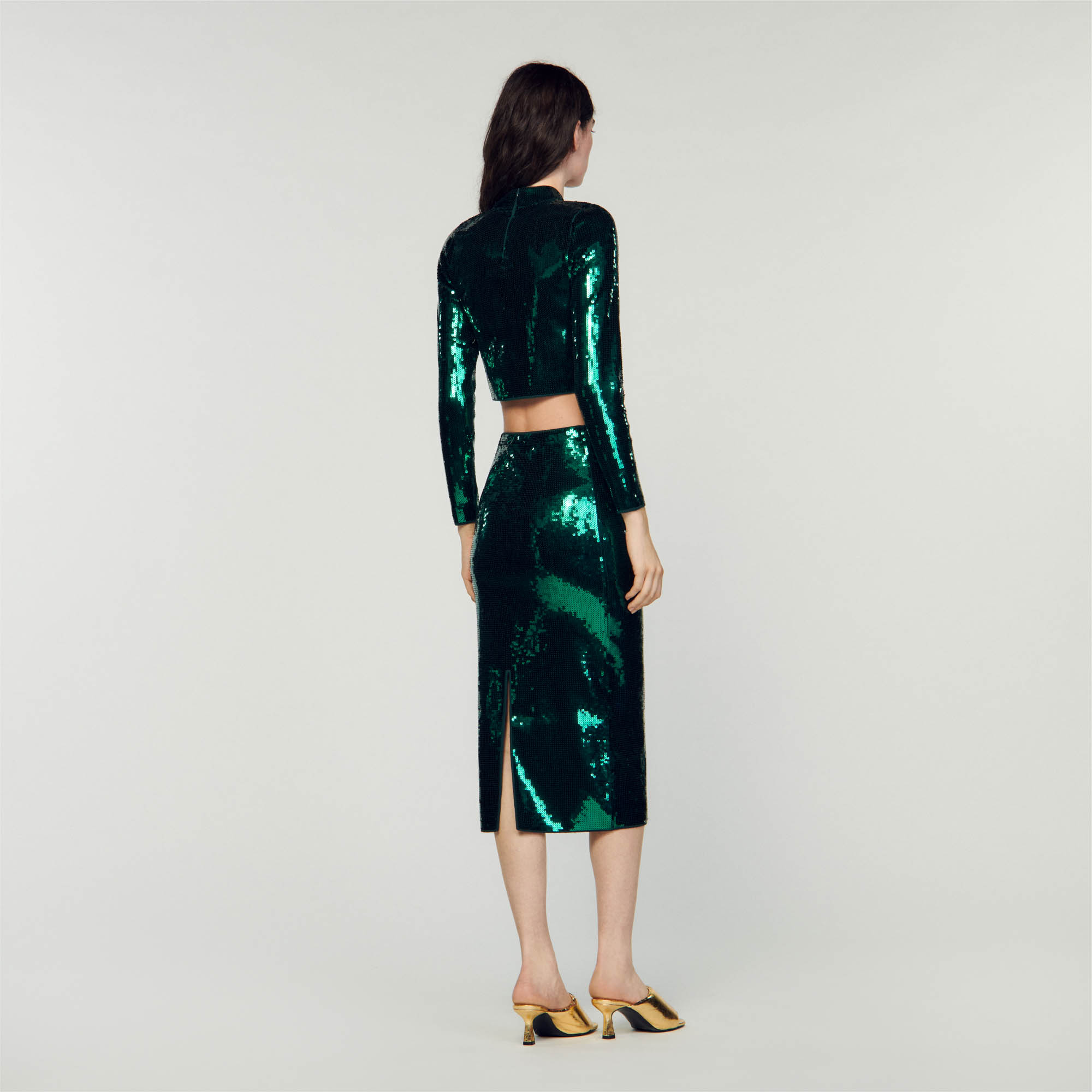 Sequin Midi Skirt Skirts Shorts Sandro paris
