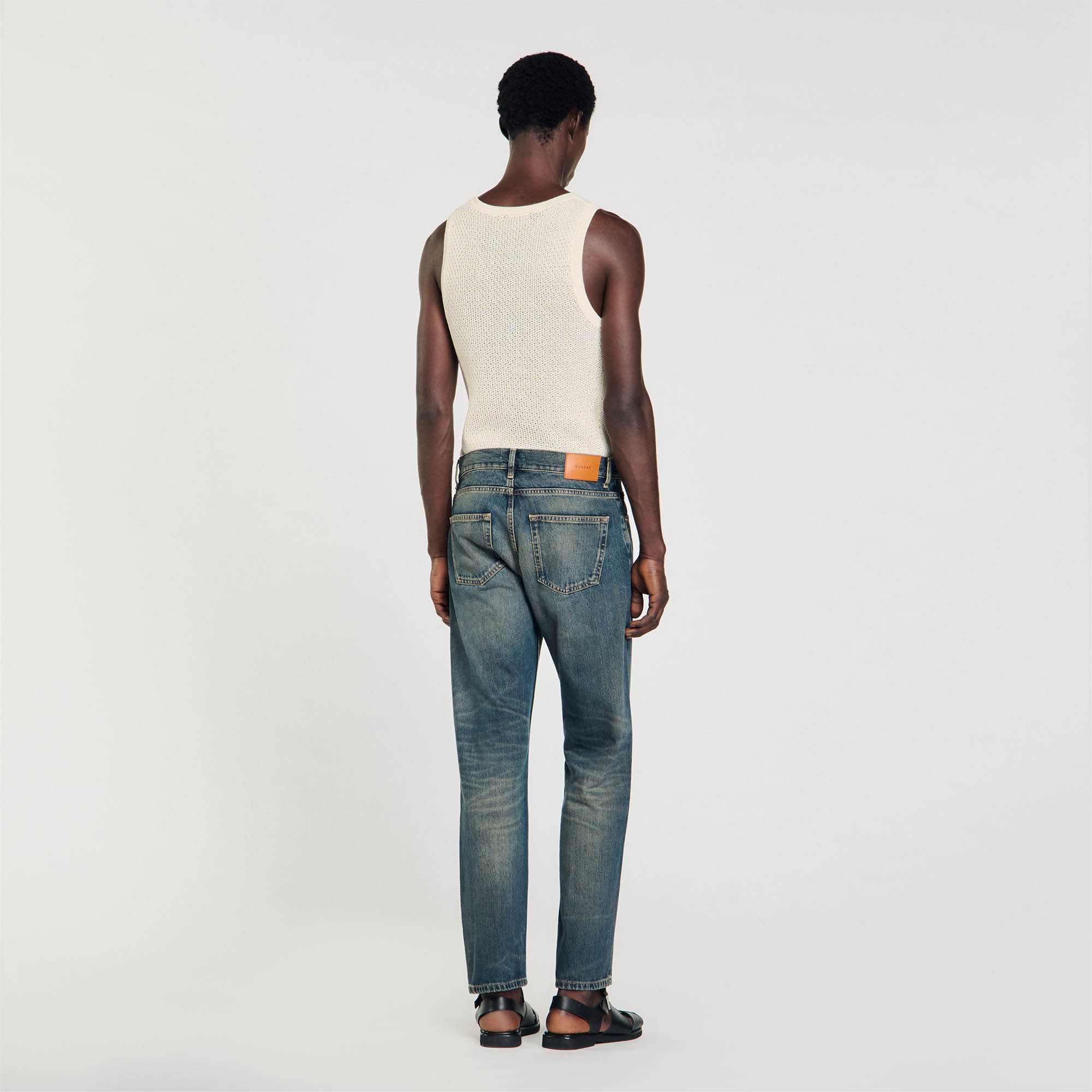 Regular Faded Jeans - Glam it Up - Sandro-paris.com