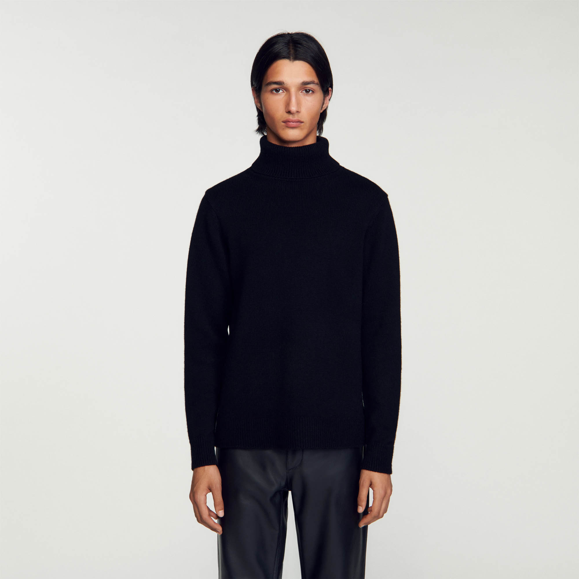 Black cashmere turtleneck online mens