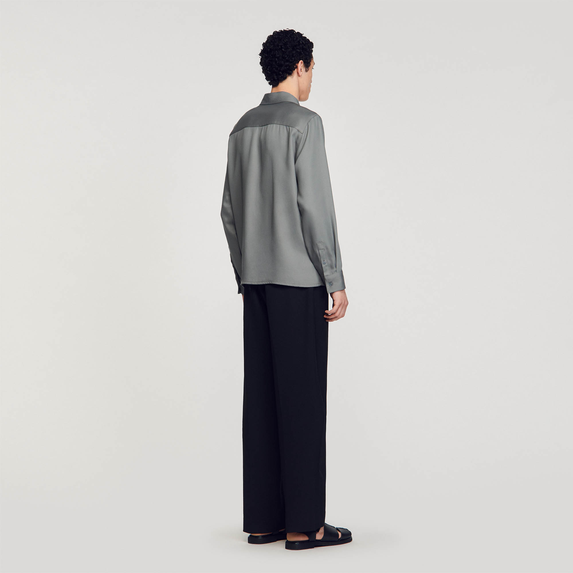 Zip-Up Shirt - Glam it Up - Sandro-paris.com Zip-Up Shirt - Glam it Up - Sandro-paris.com