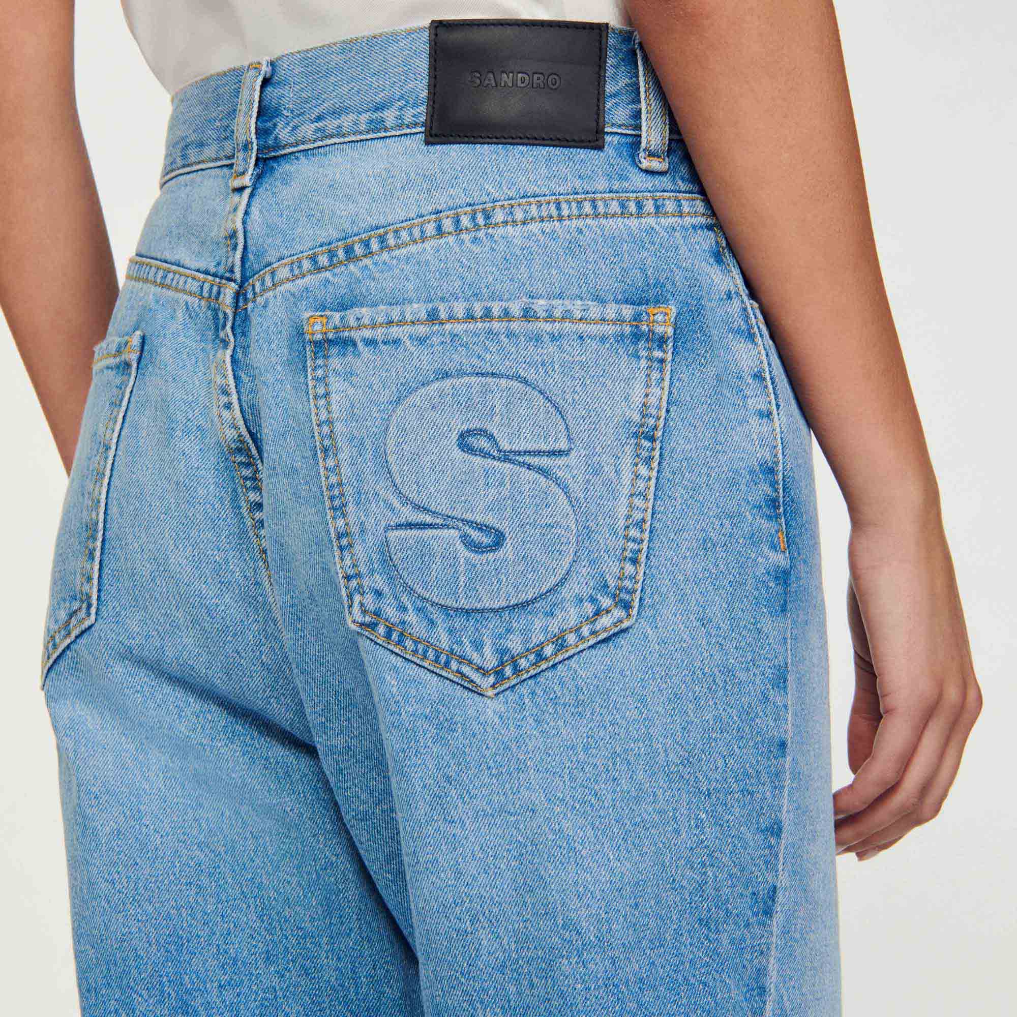 Sandro ジーンズ Low-Rise Straight-Leg Jeans - Jeans - Sandro-paris.com