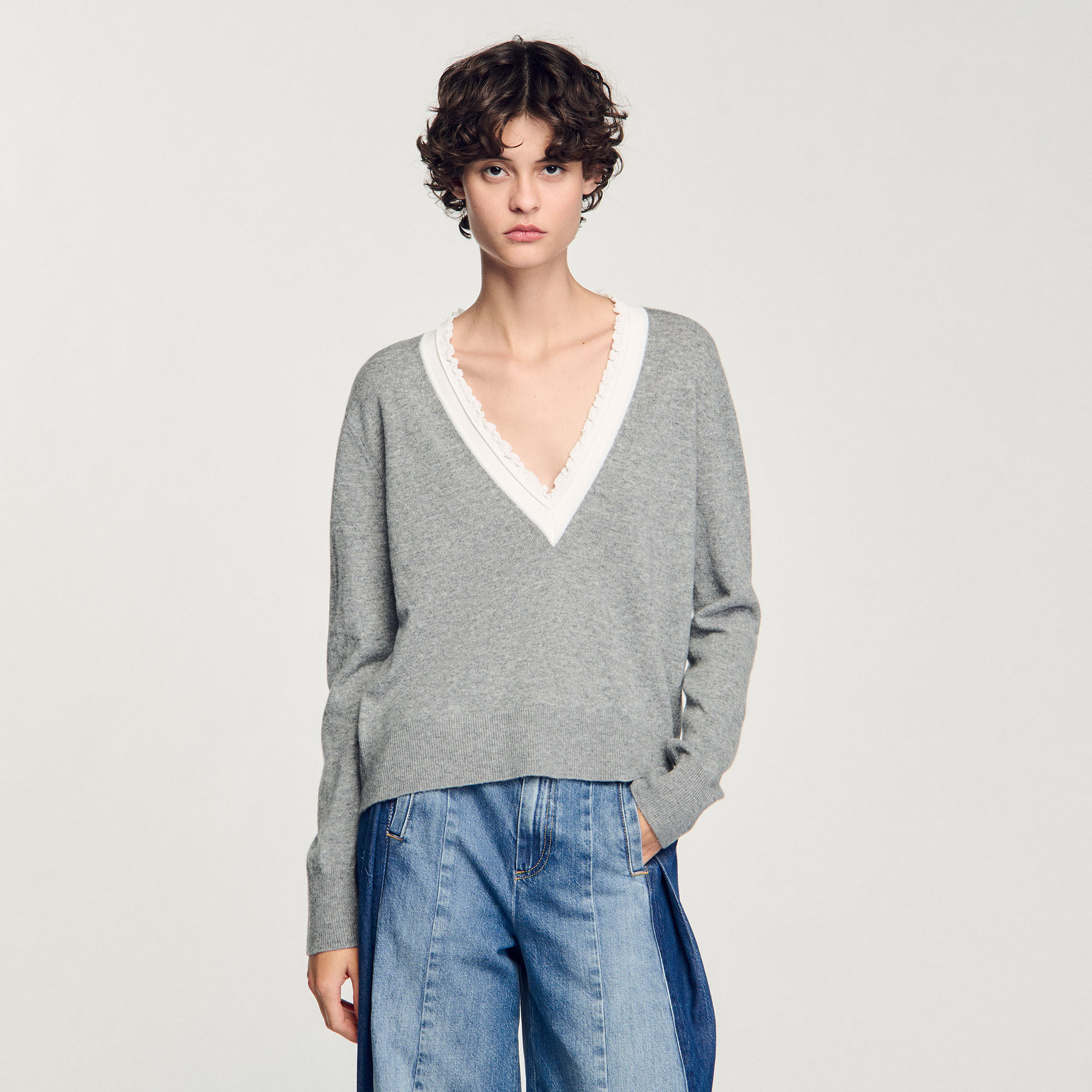 V-Neck Jumper - Sweaters & Cardigans - Sandro-paris.com