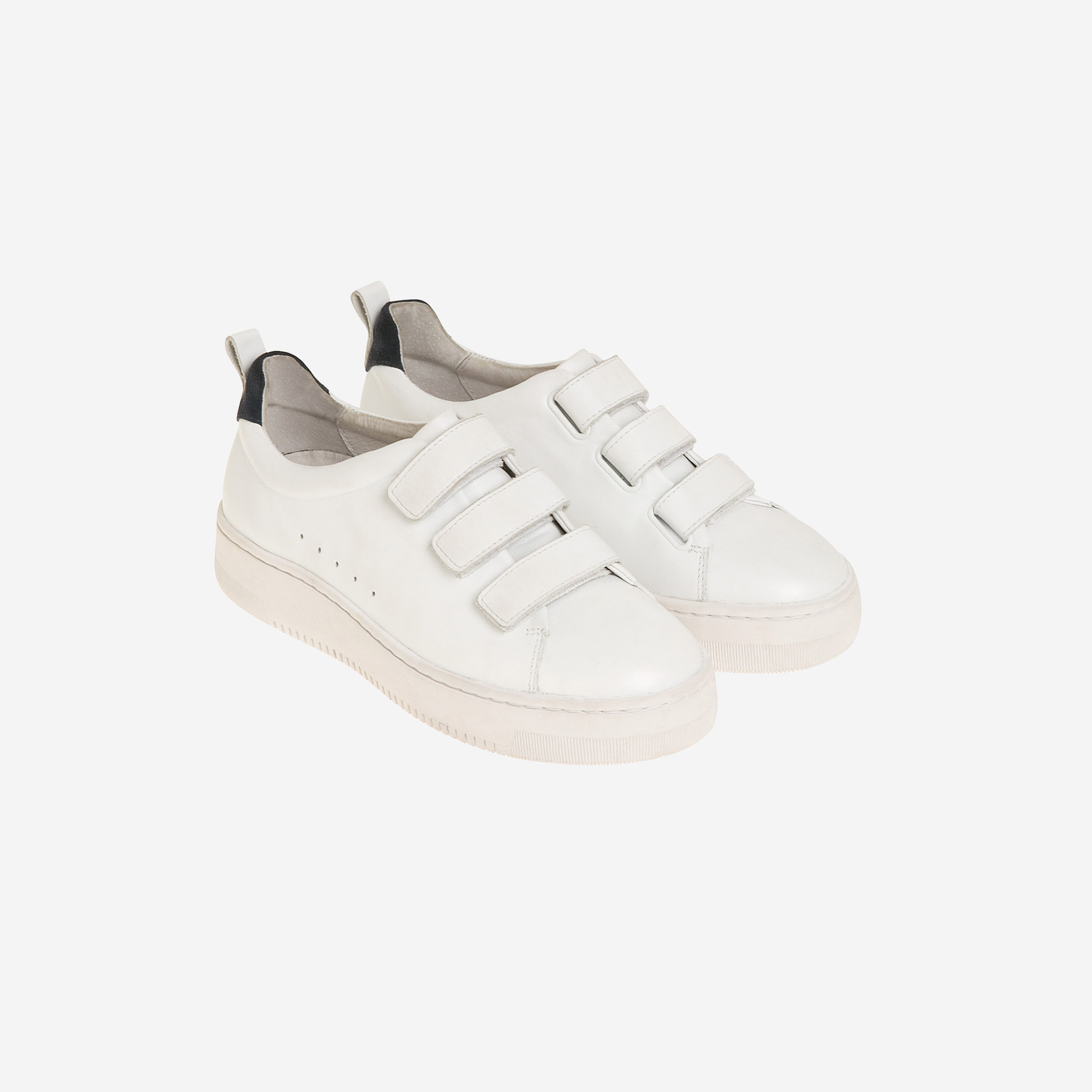 sandro-paris.com Leather Velcro Trainers