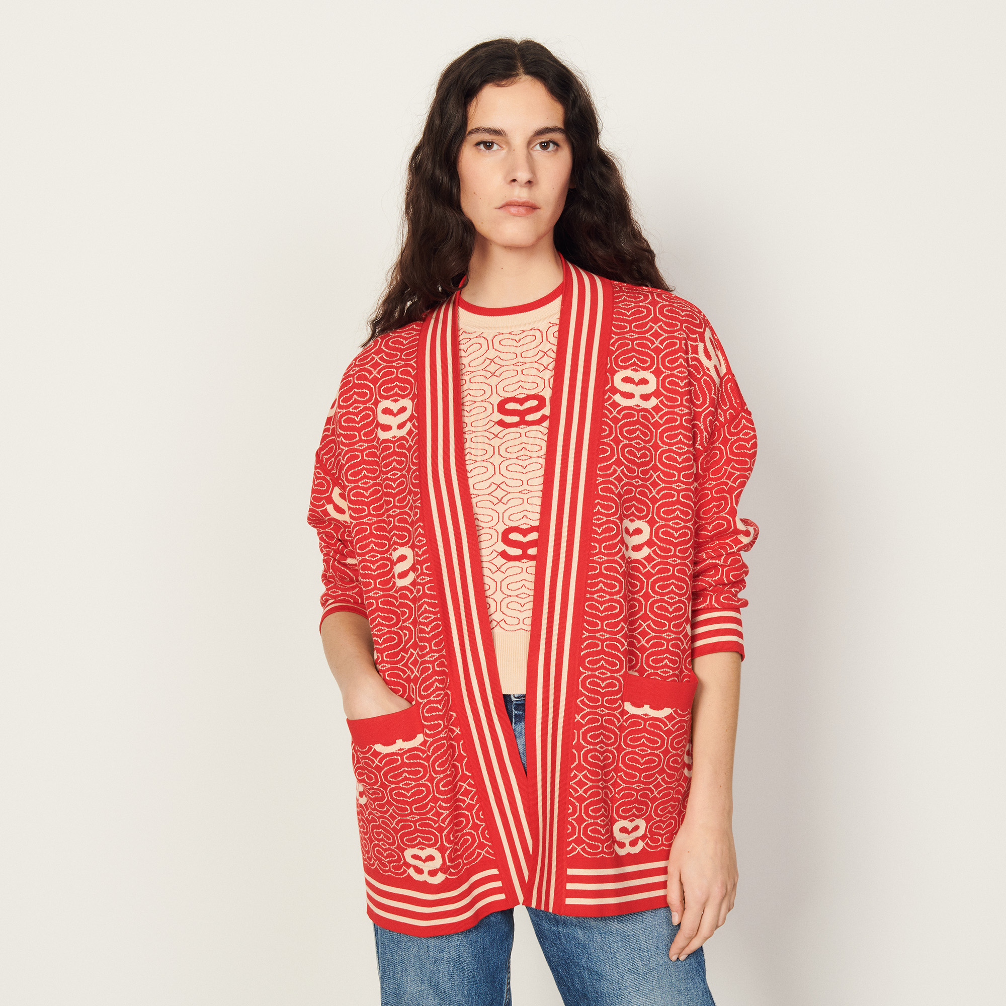 Reversible Coatigan Sweaters Cardigans Sandro paris