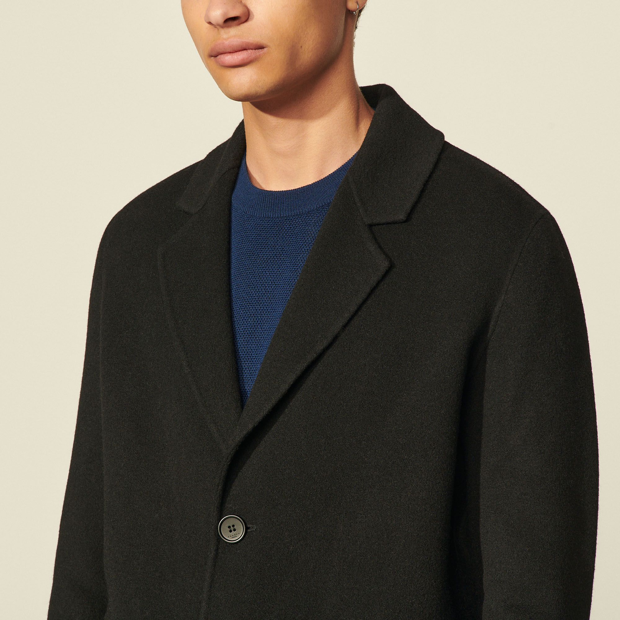Double-Faced Wool Coat - Trench coats & Coats - Sandro-paris.com