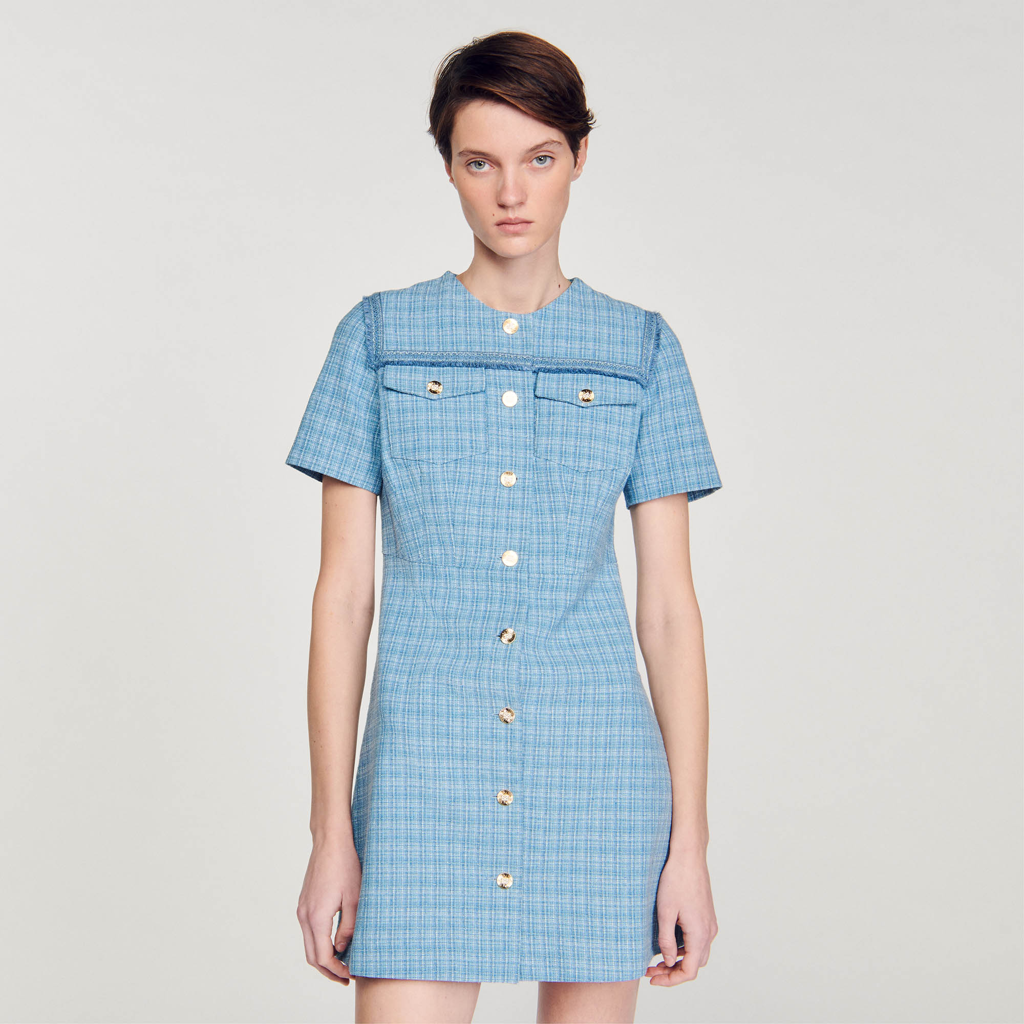 Sandro fit and flare hot sale dress
