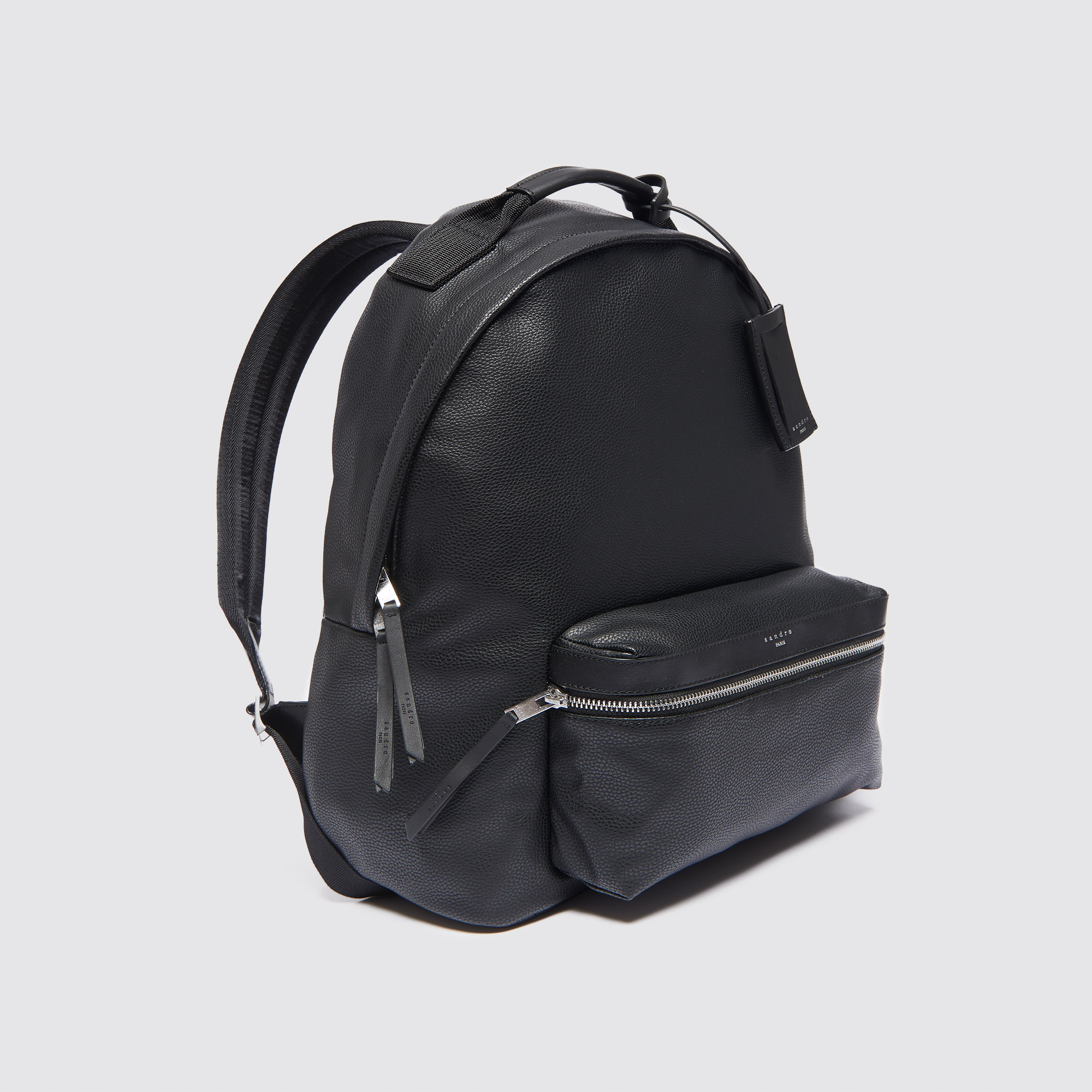 sandro leather backpack
