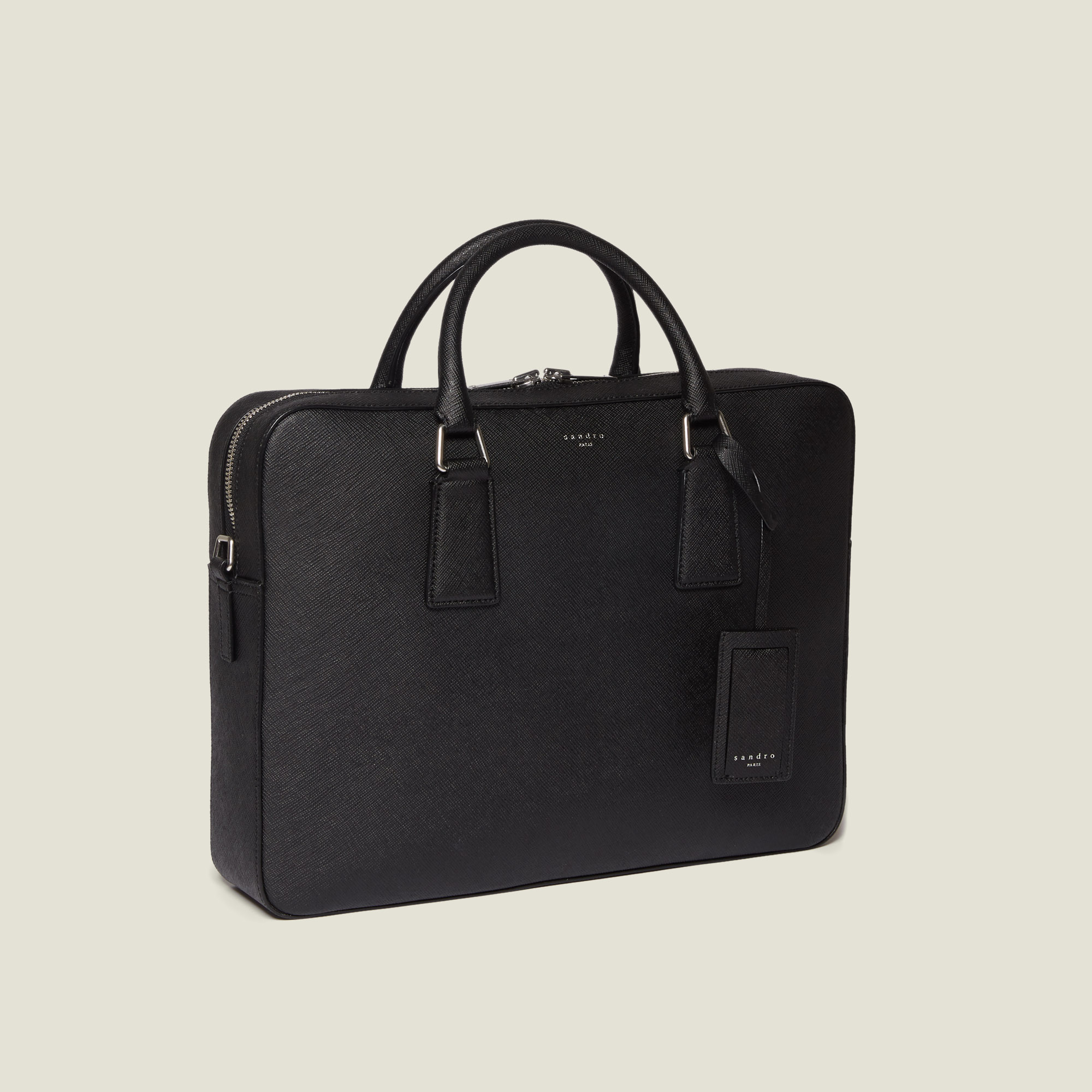 Saffiano Leather Briefcase - Leather 