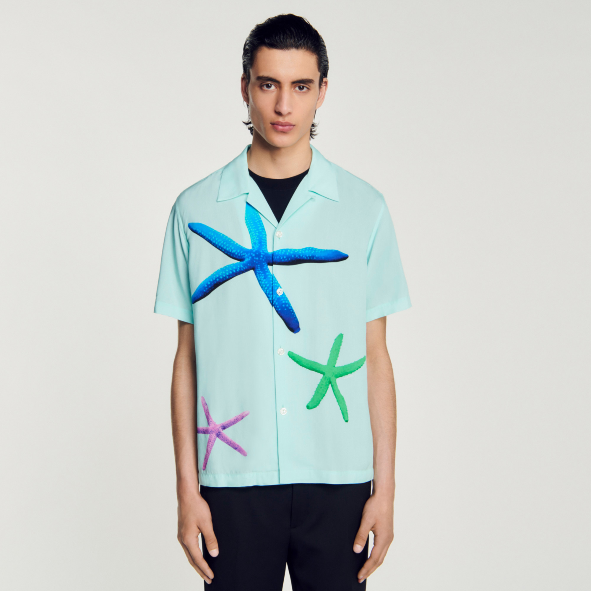 Starfish Printed Shirt - null - Sandro-paris.com Starfish Printed Shirt - null - Sandro-paris.com