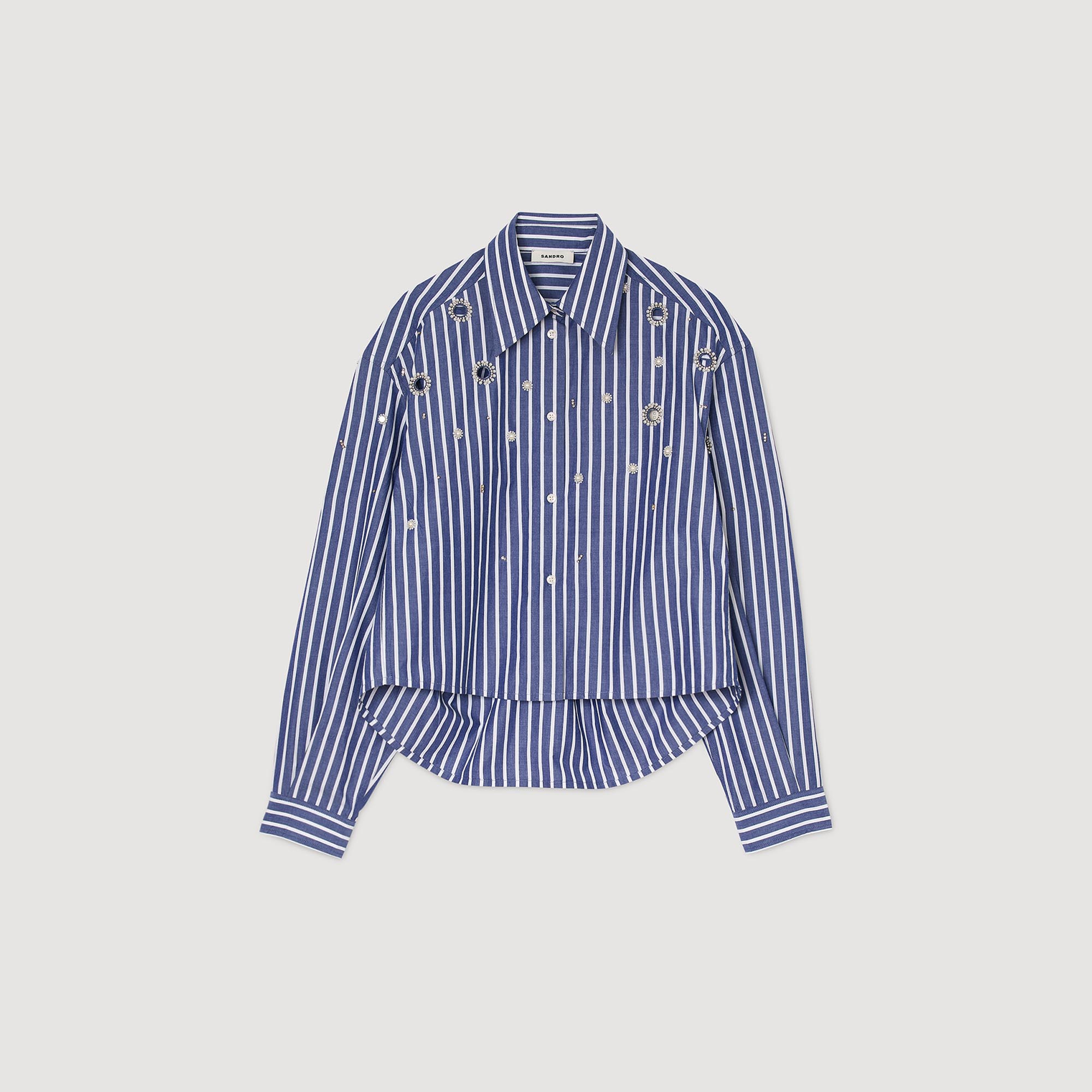 トップス PABLO VINCI Ombre striped shirt COMME des GARÇONS SHIRT Striped Poplin Shape 5 / Blue