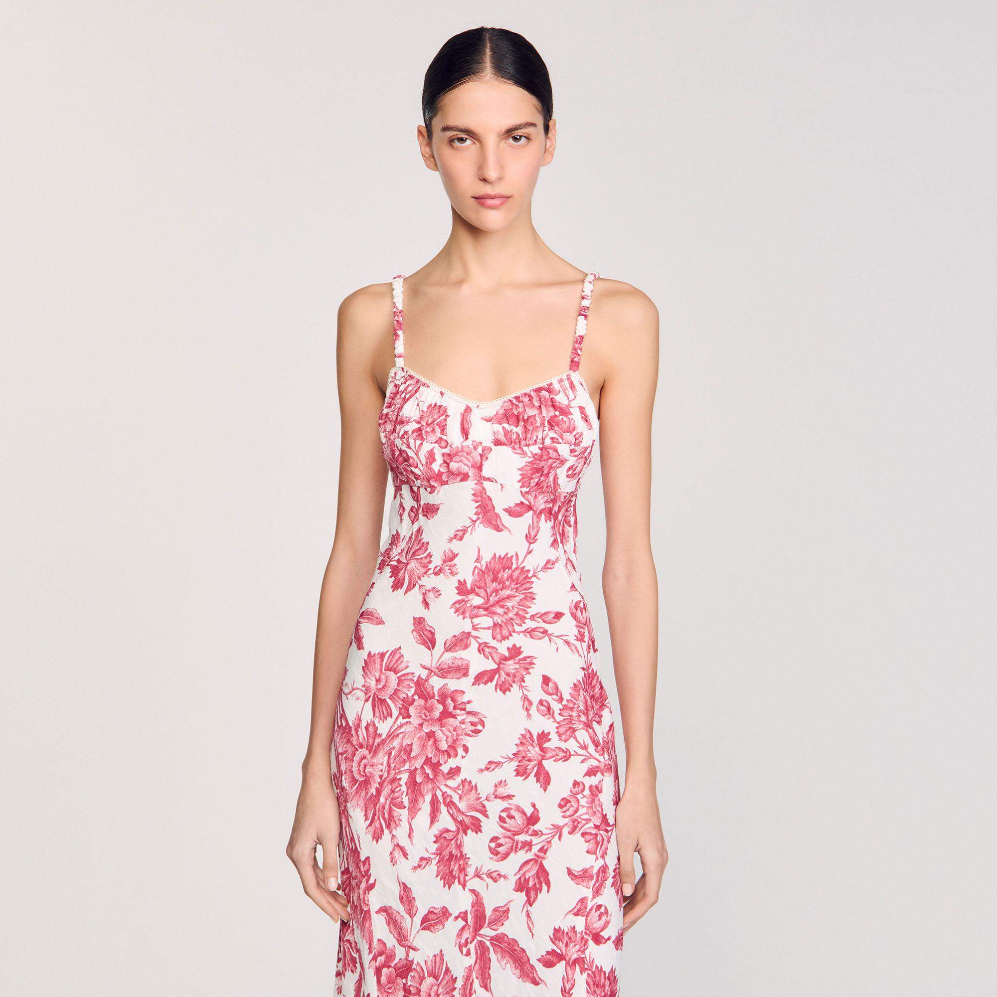 Floral Print Maxi Dress - Dresses - Sandro-paris.com