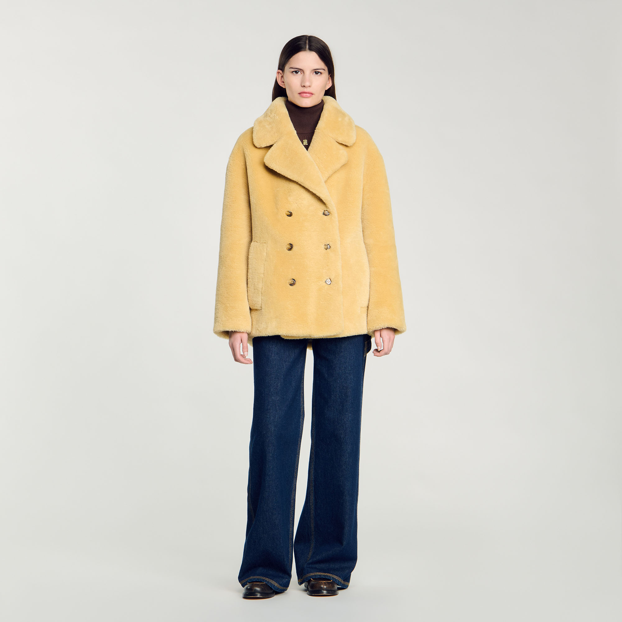 Faux Fur Coat Coats Sandro paris