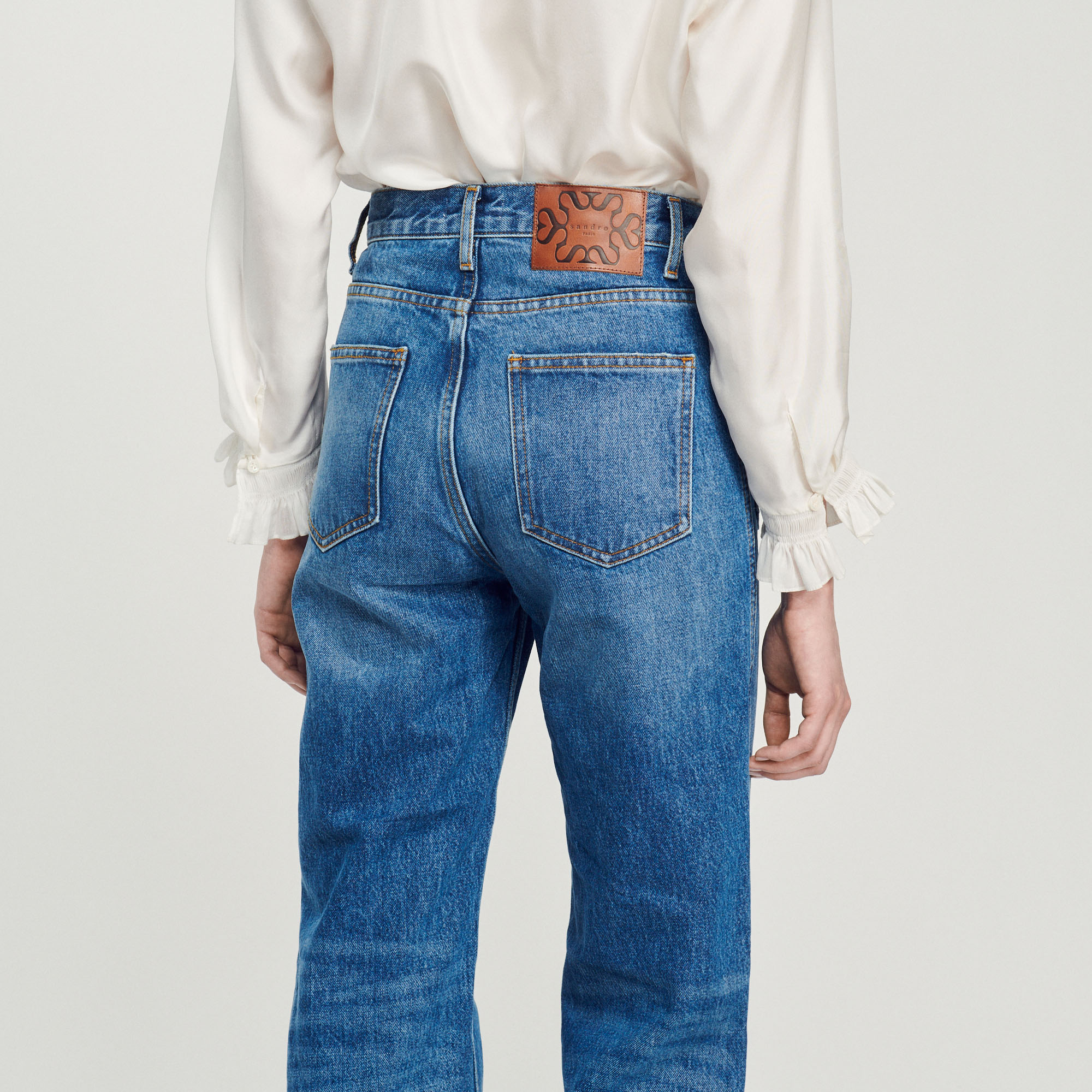 Flared Faded Jeans Jeans Sandro paris